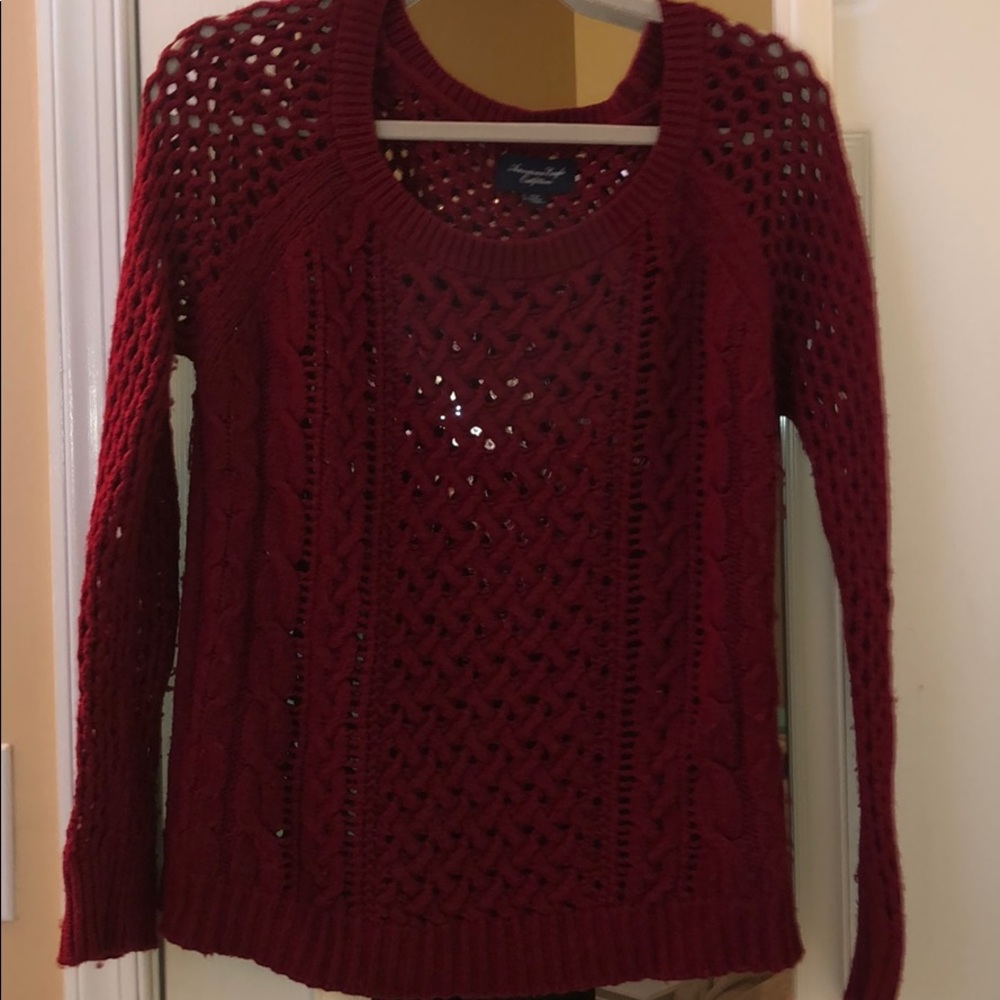 Soft chunky cable knit sweater